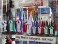 It is easy for American tourists to mistake the capirotes worn by flagellants during Holy Week for Klan garb.