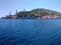The natural harbor that attracted Hannibal and the Cathagenians to this port.