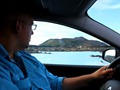 Driving around in a much-too-small Icelandic car.