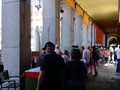 Stamo colectors and coin collectors gathering in the vestibules at Plaza Mayor.