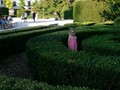 At the king's garden in front of the palace.
