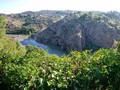 The wild and scenic Rio Tajo which runs behind the city of Toledo.