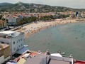 View of the active North Beach from the walls of the old city.