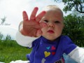 Meanwhile, Anastasia's fingers got into everything nature was offering.