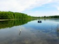 Little Pleasant Lake was exactly as its name promised in late spring.