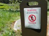 This sign was close to our lunch spot so we kept a can of bear mace nearby.