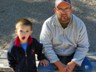 Andrew and Daddy need a rest after that steep hike down to the falls.