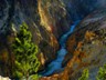 The Yellowstone, cutting into the rock, deepening the canyon.