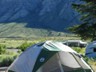 Our campsite at Mammoth after suffering a windy day.