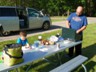 Cooking breakfast now that the bison had cleared out.