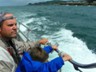 We head off in the Kadaho in search of whales from the world's smallest harbor, Depoe Bay.