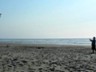 Kite flying on windy Horsfall Beach.