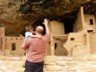 Teaching pre-history to the boy.