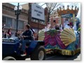 Last year's Okeanos queen still had a place of honor in the parade.