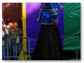 A very tall parade marcher!