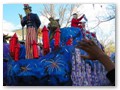 I like how Uncle Sam seems so threatening on this float with the rockets and all.