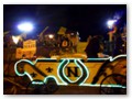 The Napoleon krewe used lights and special effects in their small parade.