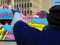 The Spanish Town parade is one where you could be knowcked unconscious by a five pound bag of beads.