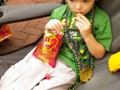 Andrew doesn't care. He's all about the Mid-City chips he caught.