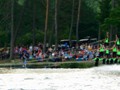 The crowd at the boat launch must be impressed. We saw it via our jonboat.