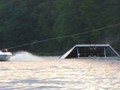 Don't try this at home, unless you have water skies and a launchpad.