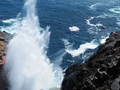 The famous sea spout of Bufadora in full display.