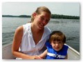 Let's go for a boat ride, Mommy.